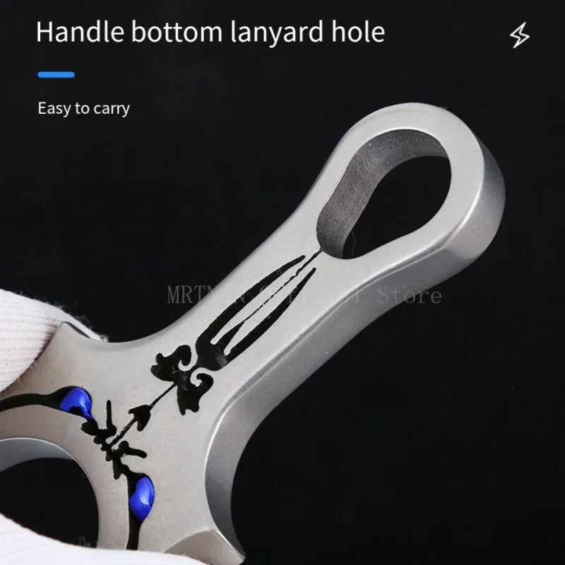 Assisted Aiming Slingsshot Double Screw Fast Compression Slingshot Outdoor Hunting Shooting Catapult Accessories