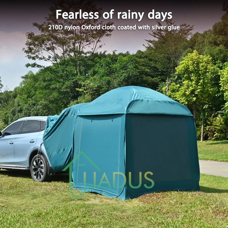Durable UV Resistant Car Rear Extension Tent Waterproof Sunshade Outdoor Camping Picnic Auto Back Tent for Road Trip Adventure