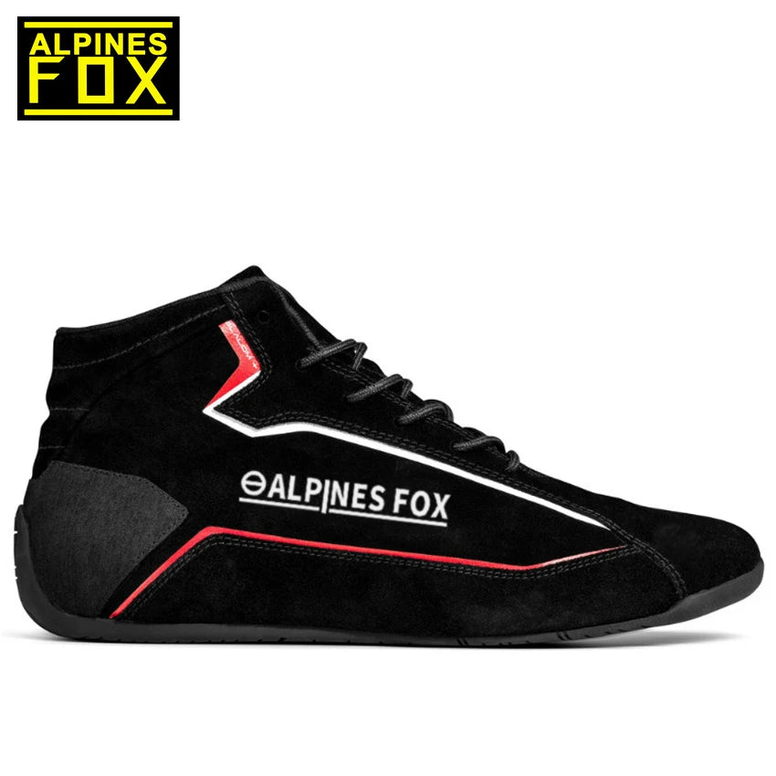 Adult Professional Kart Shoes Cowhide Leather Indoor Basic Karting Shoes Motorcycle Car Club Boots in 3 Color FIA Approved