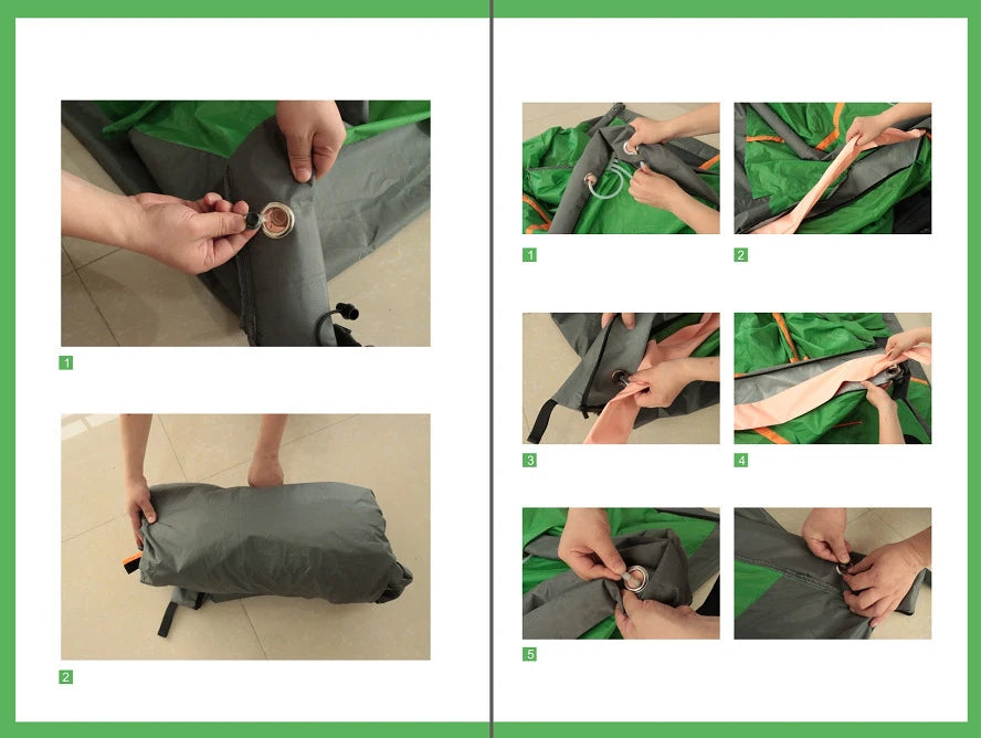 Inflatable Tent Folding Automatic Waterproof 2 3 4 People Air Tents Camping Cube Fishing Tourism Summer Awning Orange Outdoor