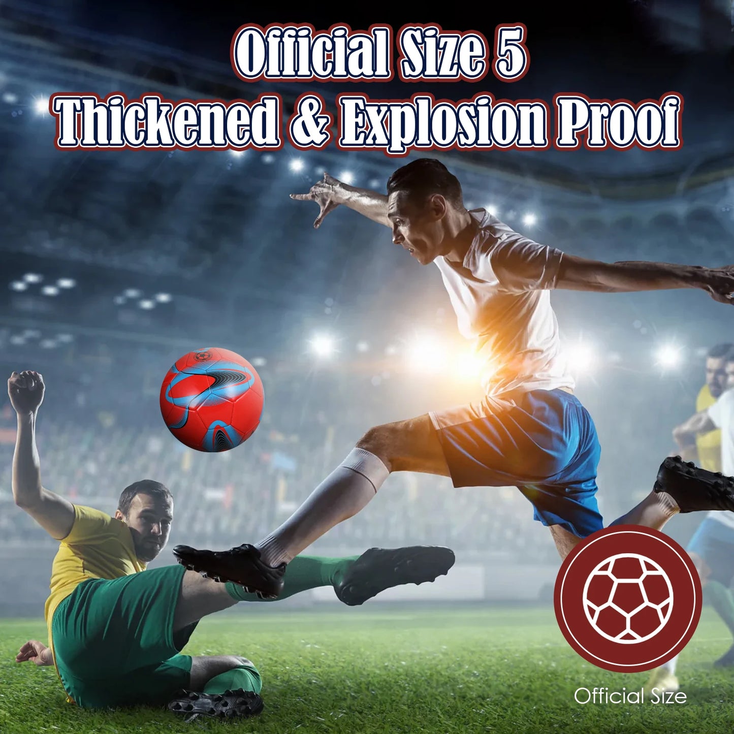 Soccer Balls Official Size 5  PVC Professional Match Football World Football Seamless Outdoor Match Game Football Training