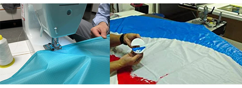 10 Meters Ripstop Nylon Kite Fabric Water Repellent Outdoor Fabric PU Coated Bag Banner Making Cloth Tent Tarp Cover Stuff Sack