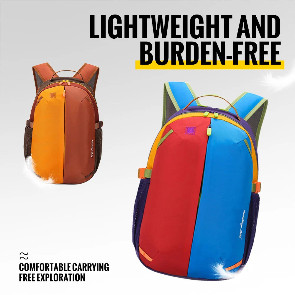 WRELS Outdoor Backpack Lightweight Breathable Schoolbag Waterproof Multi-role Backpack Large Capacity Outdoor Climb Hiking Bag