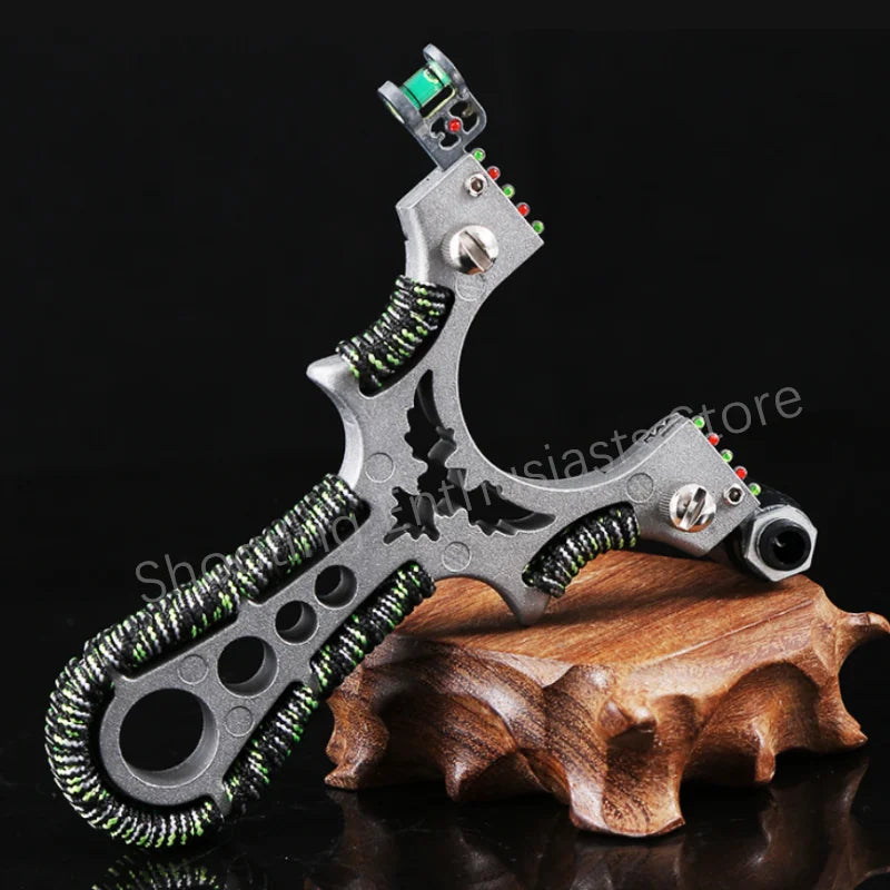 High Precision Flat Tape Catapult Outdoor Shooting Professional Slingshot High-quality Alloy Hunting Sports Game