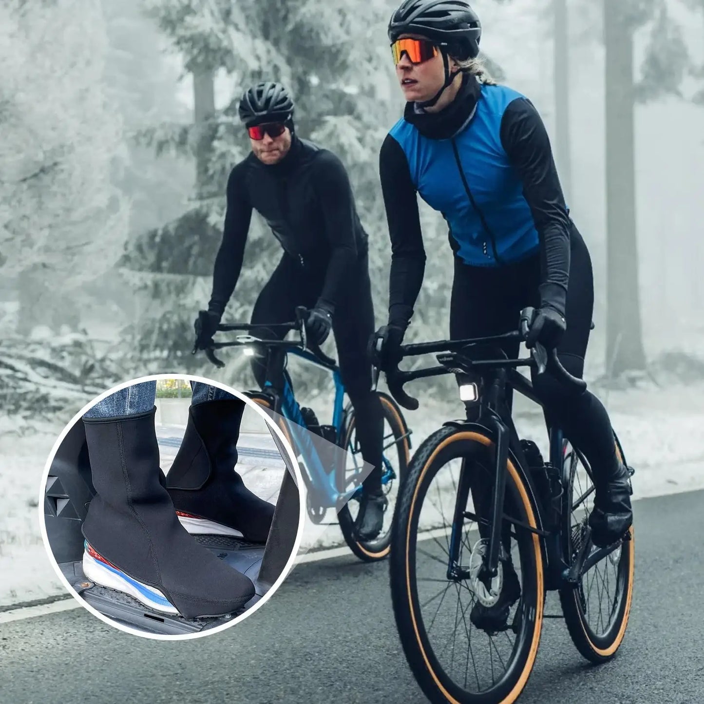 Waterproof Cycling Shoe Covers Thermal Motorcycle Rain Boot Covers Outdoor Supplies for Performance Winter Recreational Riders