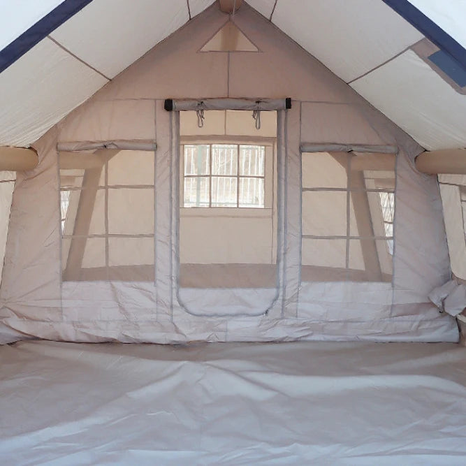 17.2㎡ Outdoor Camping Automatic Inflatable Tent with Air Column for Family Party 600D Oxford Cloth Material Marquee Waterproof