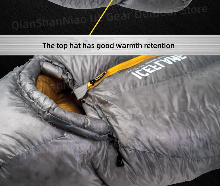Ice Flame NXT 800FP Sleeping Bag Outdoor Camping Mummy Down Sleeping Bag Ultralight Trekking Mountaineering 10D Sleeping Bag