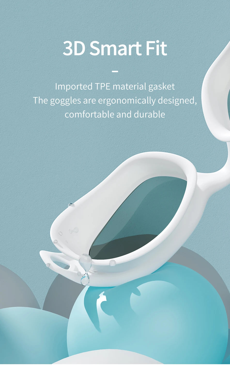 Copozz Swimming Goggles Waterproof VISTEX Anti Fog Mirrored Adjustable Silicone Swim Glasses Professional Swim Equipment Eyewear