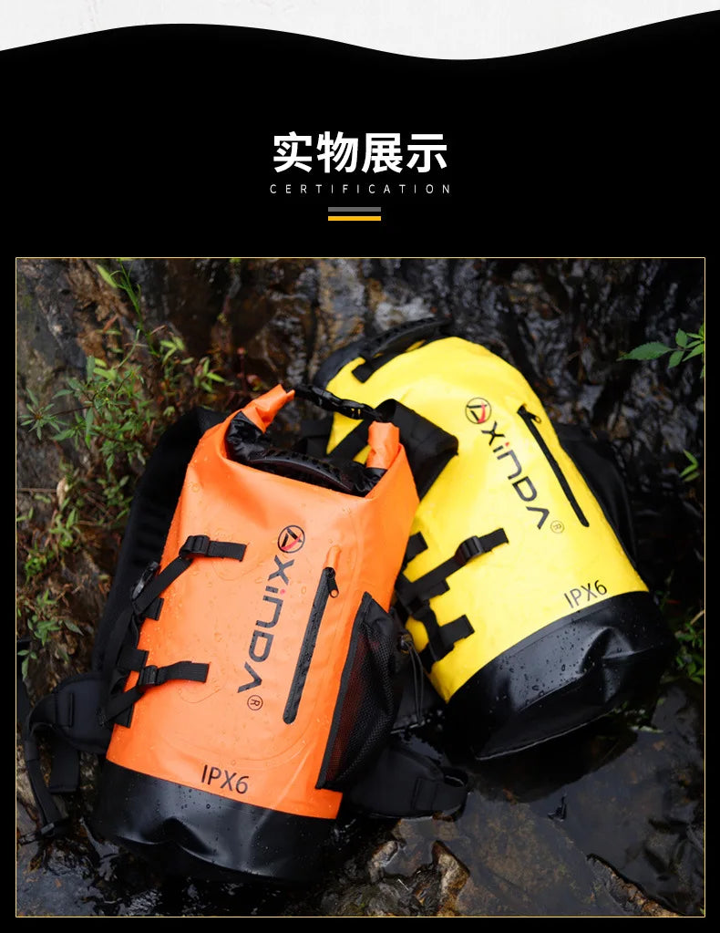 Waterproof backpack for mountaineering and tourism, outdoor mountaineering bag, for the river, p761