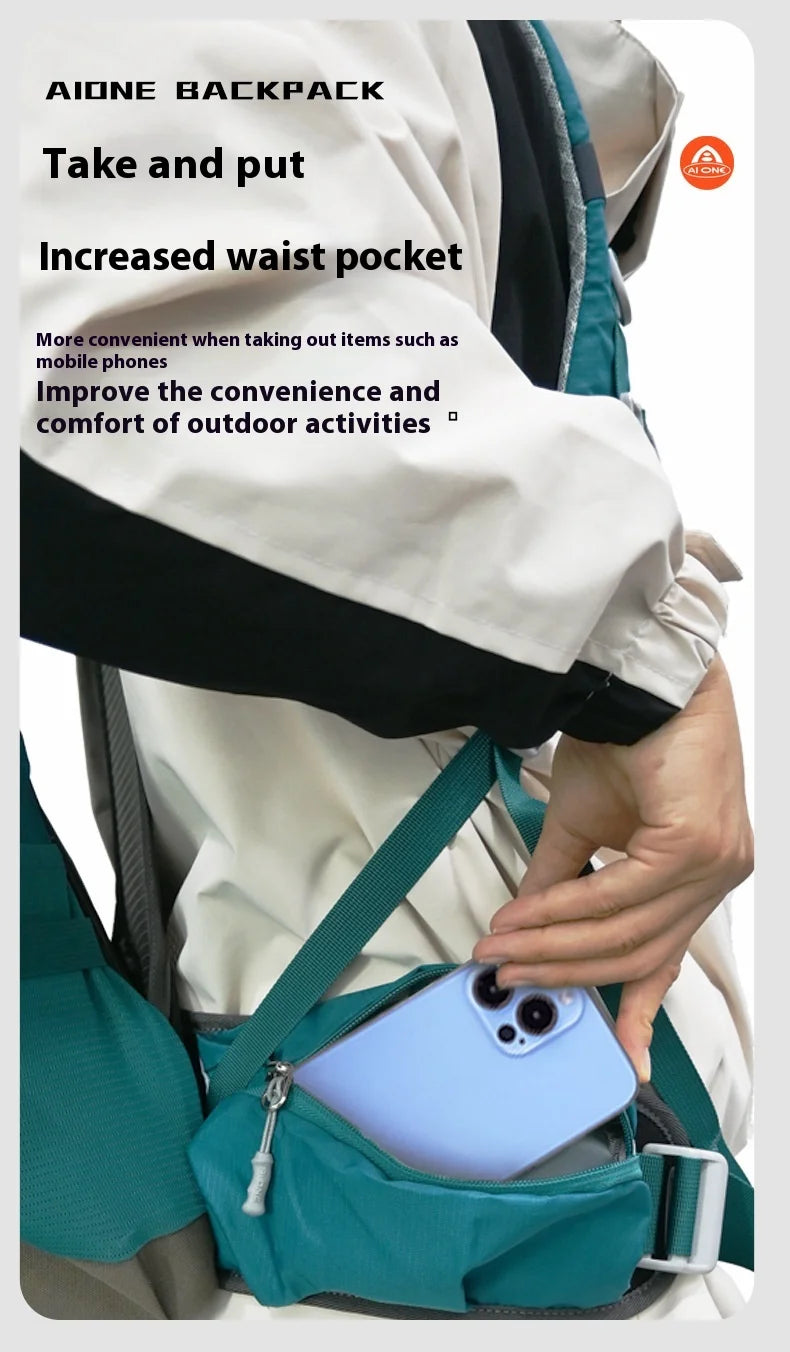 30L Lightweight Hiking Backpack with Rain Cover, Outdoor Sport Travel Bag Daypack for Camping Climbing Skiing Cycling Men Women