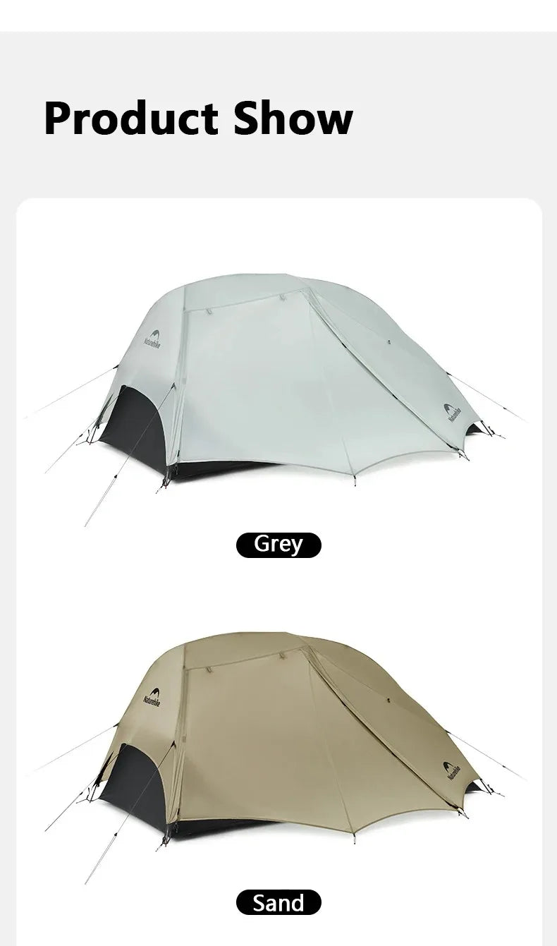 Naturehike Star River UL 2 Person Camping Tent Ultralight Waterproof 15D Double Layer 3 Seasons Outdoor Travel Hiking Tent