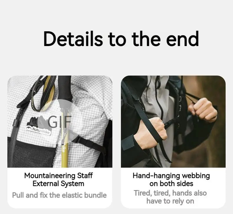 Naturehike 30+5L Ultralight Backpack Waterproof Camping Outdoor Climbing Hiking Sport Mountaineering Shoulder Men Women Bags