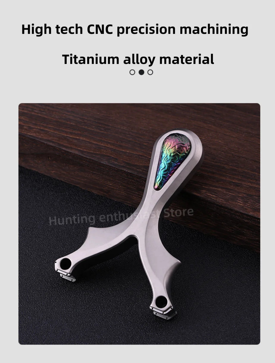Strong Titanium Alloy Shooting Aiming Slingshot Outdoor Hunting Slingshot Professional Slingshot Hunting Accessories