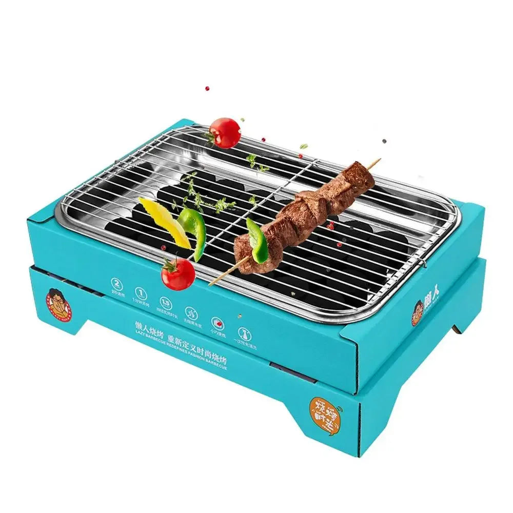 Portable Charcoal Grill Disposables Charcoal Compact Charcoal Grills Camping Accessories Portable Barbecue Grill Disposables BBQ