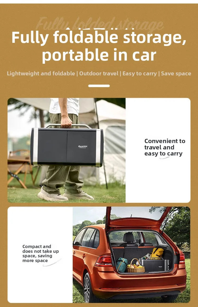 Foldable Charcoal Barbecue Grill Outdoor Portable Large BBQ Stove for Home