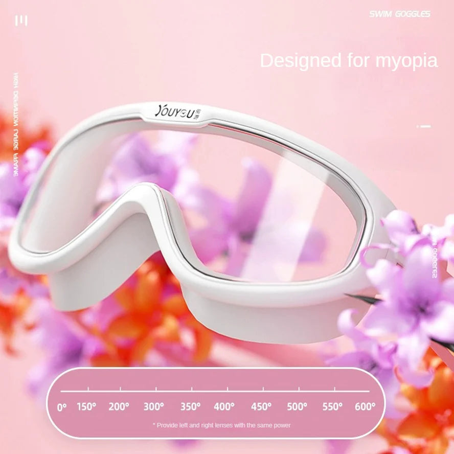 HD Anti-fog Swimming Goggles with Earplugs Adult Men Women  Leak Proof Adjustable high-quality Silicone Swim Protection Eyewear