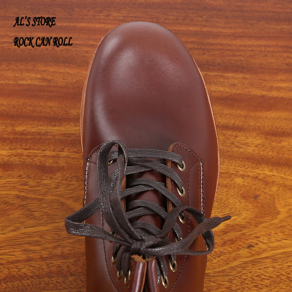 XW318 RockCanRoll Super Quality Size 35-52 Handmade Goodyear Welted Durable Italian Cowhide Boot Custom Made Available