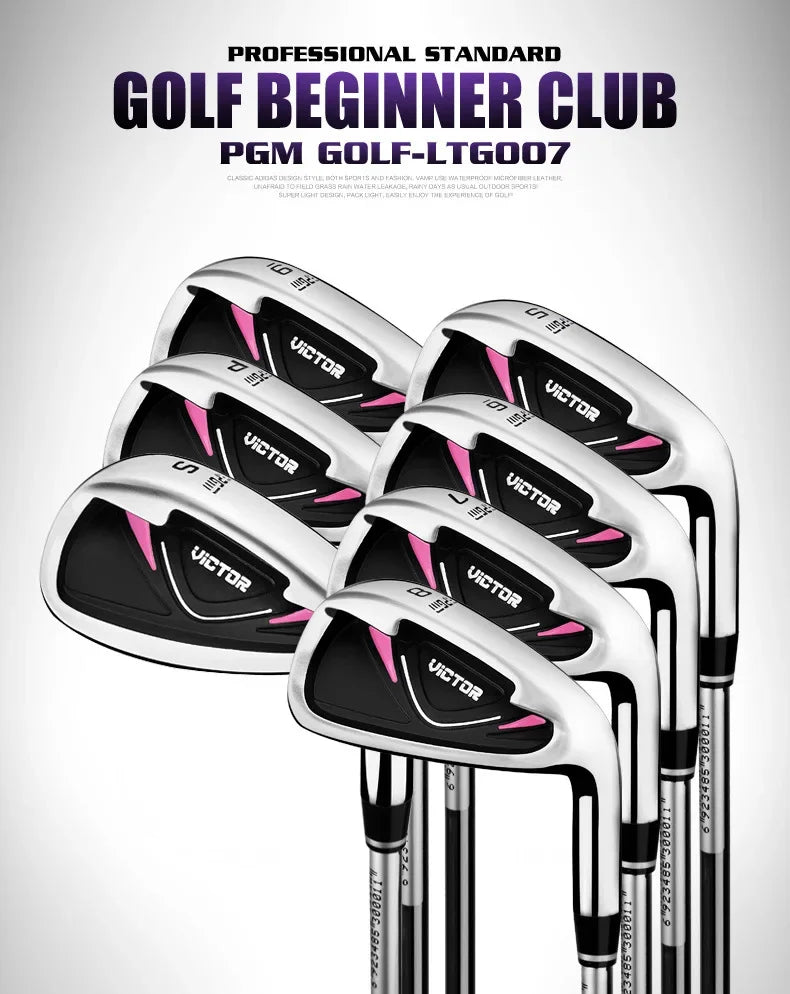 PGM Golf Clubs Golf Club Set Ladies Beginner Complete Set 12 Pcs/9 Pcs/4 Pcs,carbon Rod/steel Pole LTG007