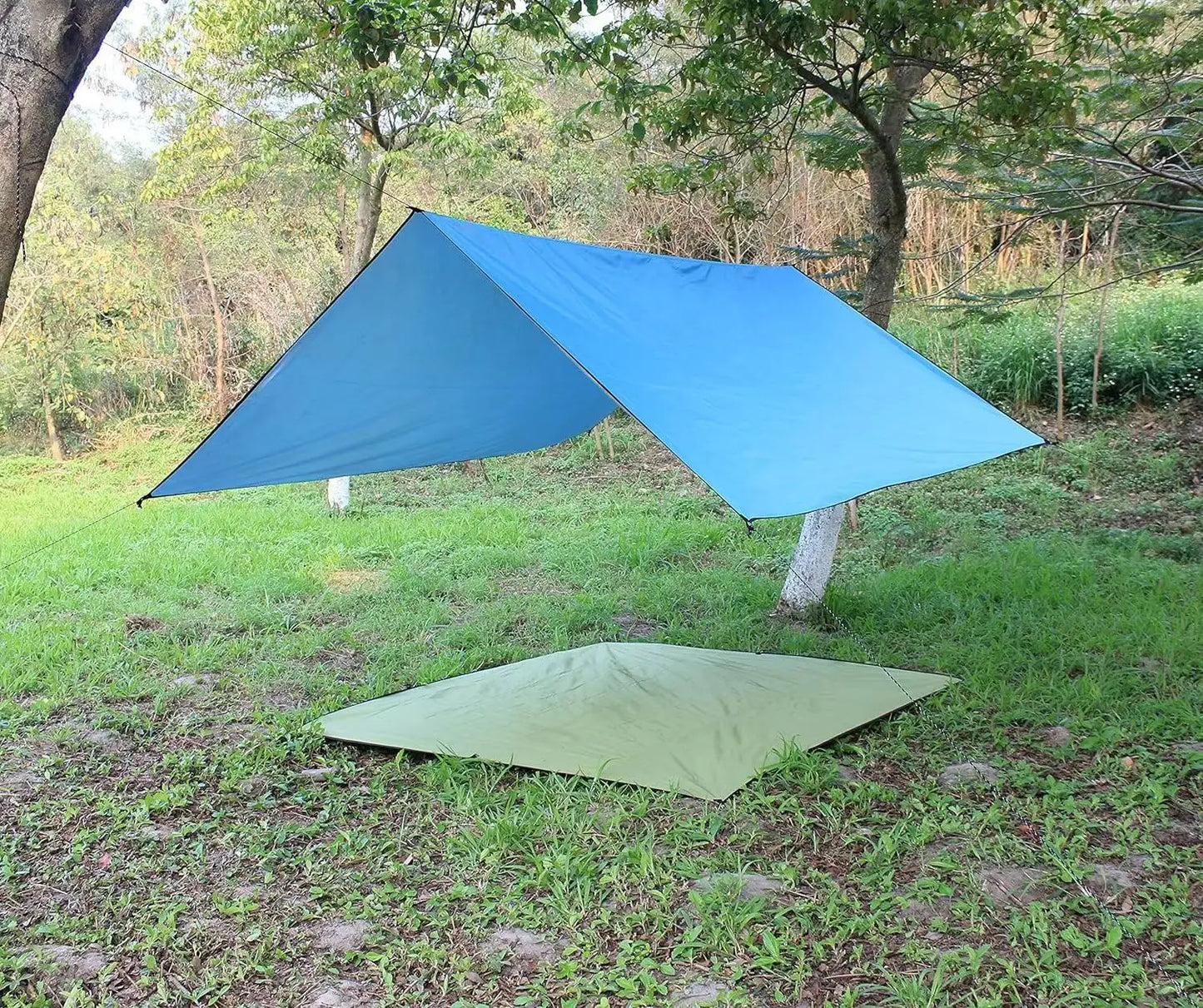 Waterproof Camping Ground Sheet -Oxford Fabric Tarp for Tent Footprint/Picnic Mat, Lightweight & Multi-Purpose Outdoor Blanket