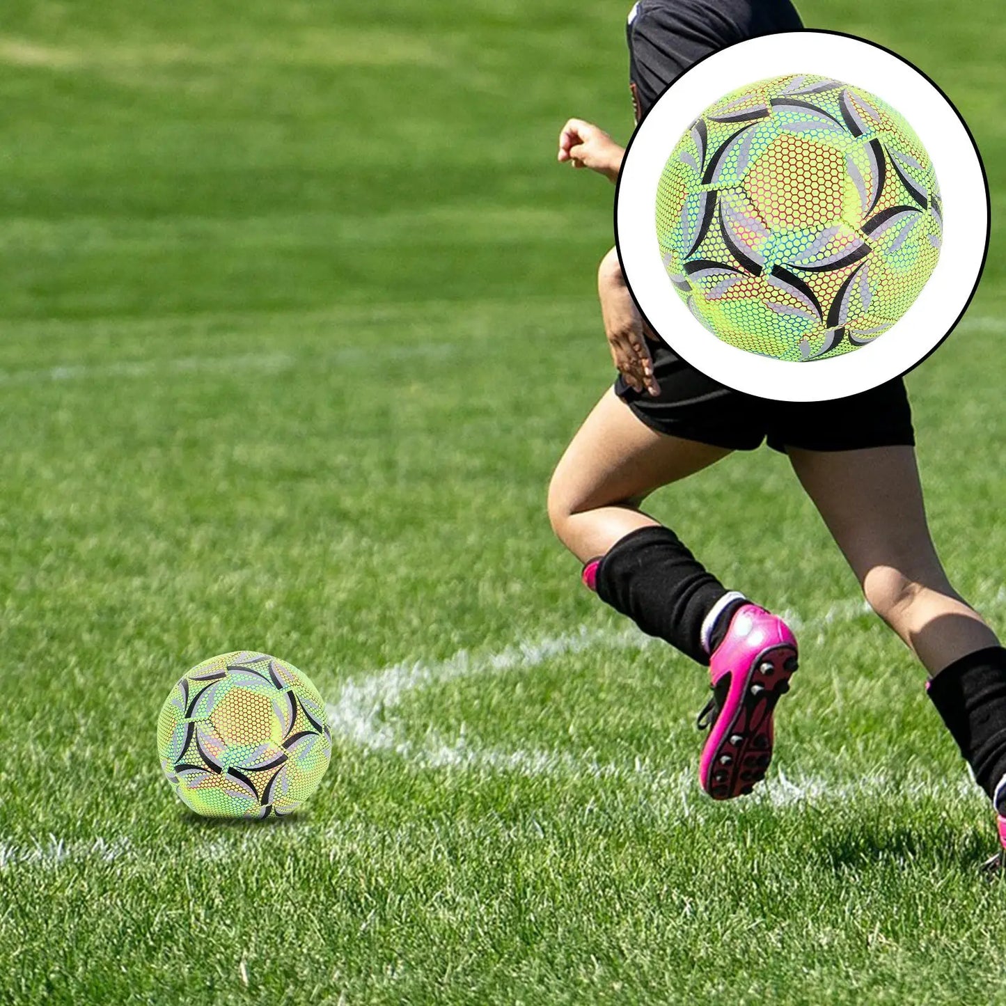 Luminous Football High-performance Soccer Glow The Dark Game Kickball Youth Size Beach Adolescent