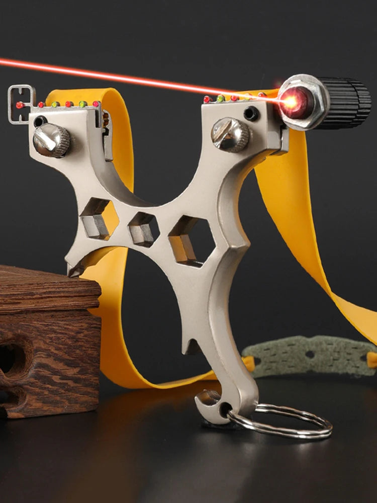 Alloy Slingsshot Multifunctional Slingshot High Precision Sling Catapult Slingsshot for Hunting Kit Adult Toys caza