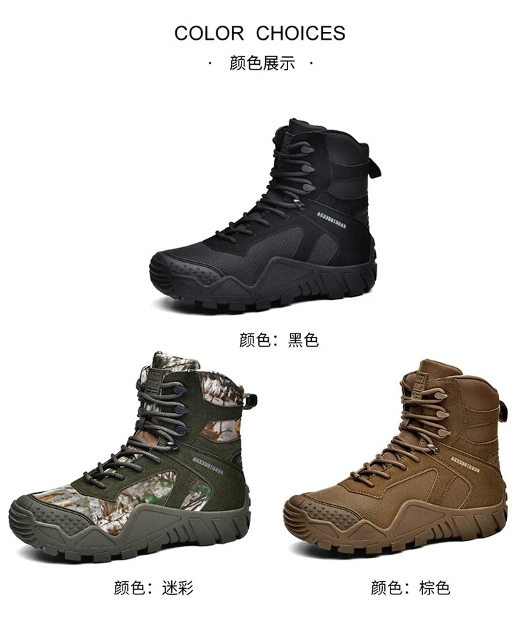 Big Size 47 Winter Men Warm Plush New Combat Boots Men Ankle Boot Quality Casual Motorcycle Boot Waterproof Men's Boots Autumn