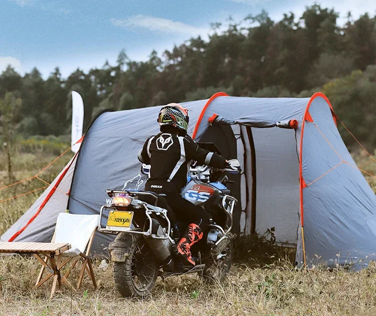 1 - 2 Person Tent  Camping Travel Tent Motorcycle Waterproof and Windproof Strong Outdoor Trekking Fast Delivery Ultralight