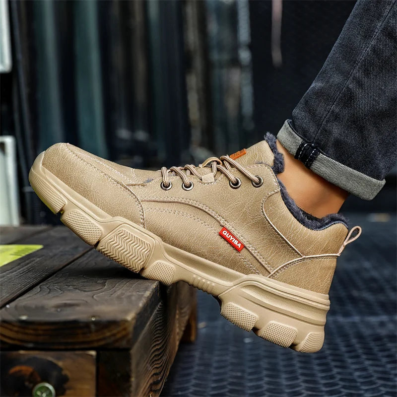 Waterproof Wrok Safety Shoes For Men Summer Breathable Indestructible Boots Non-slip Industrial Construction Shoes Male Footwear