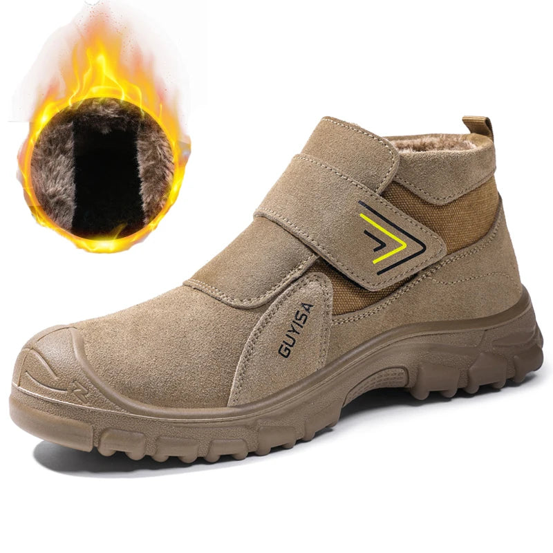 Anti Scald Welding Work Shoes Anti-smash Anti-puncture Safety Shoes Men Protective Boots Wear Resistant Male Industrial Shoes
