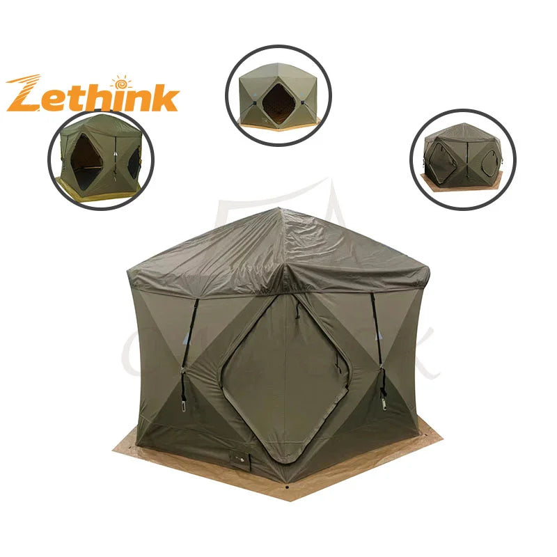 Customized  5-6 Person 4 Season Double Layers Arabian desert middle-east hexagon tent
