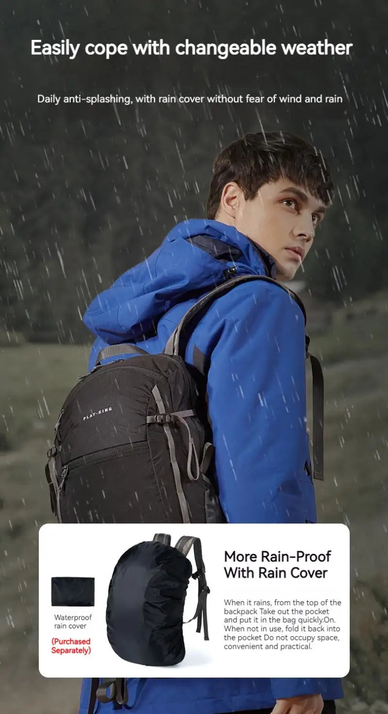 Ultra-light Folding Camping Hiking Backpack Professional Water Repellent Travel Duffle Bags Mountaineering Double Shoulder Bag