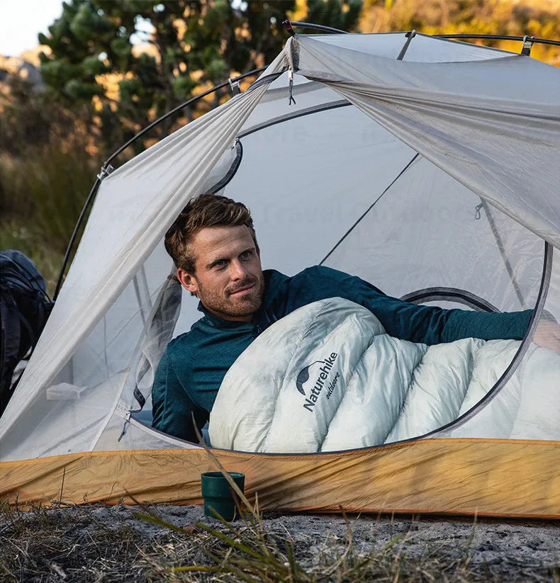 Naturehike Goose Down sleeping bags camping Ultralight Winter Gear Supplies Travel Waterproof folding Comfortable Tourism bag