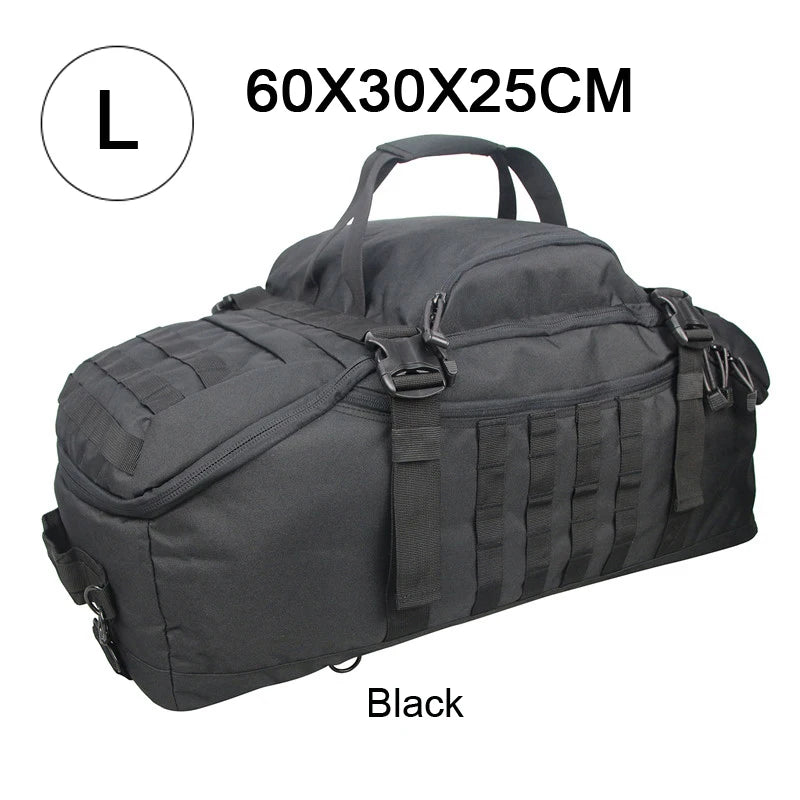 LQARMY 30L 45L 80L Tactical Military Backpack Gym Duffle Bag for Men Camping Sports Travel Workout Weekender Deployment 3 in 1