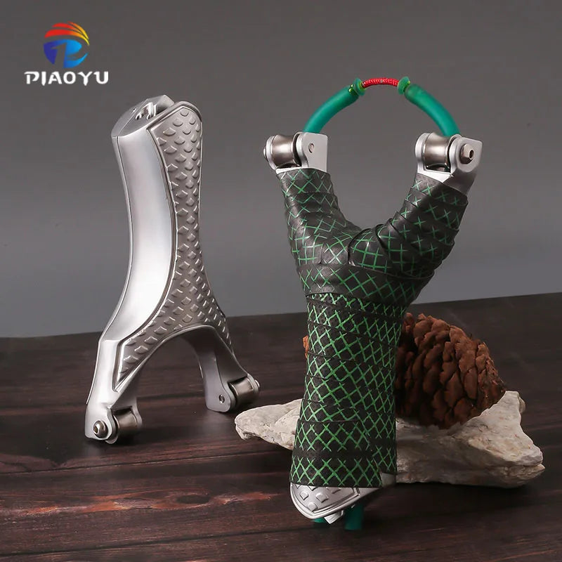 New Pulley Slingsshot for Hunting, Professional Sling Shot with Catapult Rubber Tubing, High Velocity Slingshot with Pulleys