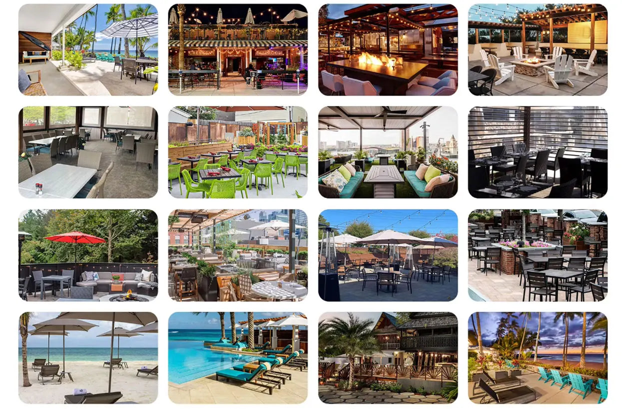 Barbecue Grill Courtyard Villa Charcoal Grill, Outdoor Grill, American Style BBQ Grill for 5 People