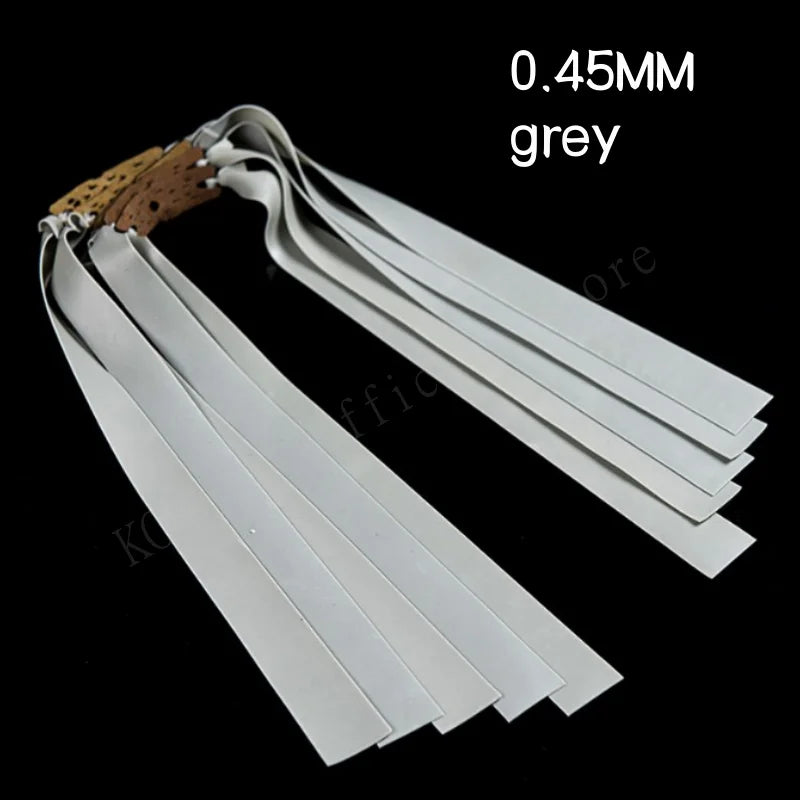 5pcs Hunting Strong Flat Rubber Band Latex Thickened Slingshot 1.0-2.0mm High Elasticity Outdoor Catapult Shooting Accessories