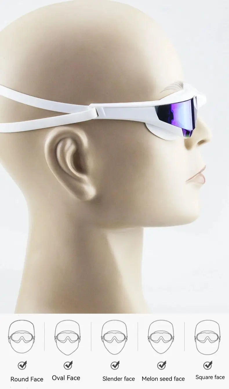 High-end Comfort Racing Color-Plated Swimming Goggles Adult Universal Waterproof and Anti-fog Pool Swimming Diving Goggles