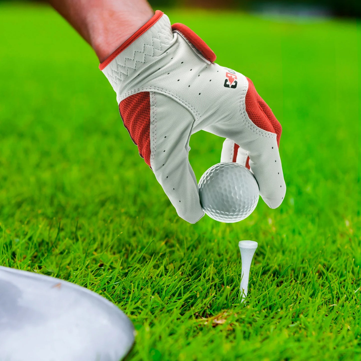 RSPGO Men's and Women's Single Pack Left - Handed Breathable Golf Gloves Crafted from All - Premium Soft Cabretta Leather