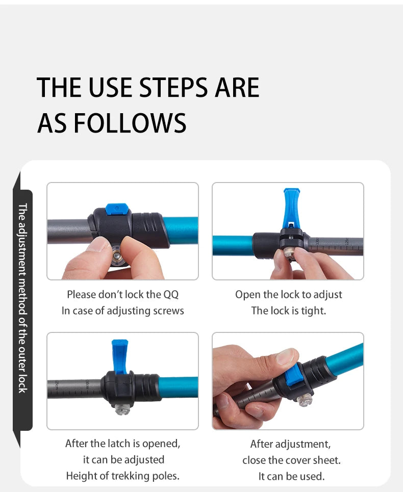 Naturehike Sunny Snow Base Walking Sticks Outdoor Children's Hiking Poles Men Women Camping Cane Ultralight Aluminum Alloy Trek