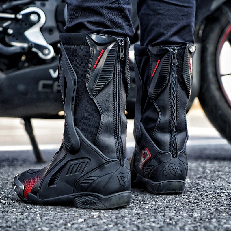 Motorcycle Boots Racing Off-road Shoes Non-slip High-top Motorcycle Professional Waterproof Mountain Bike Boots