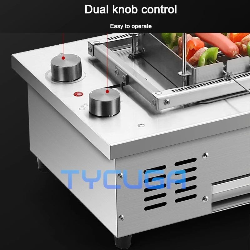 10/16 Grid Automatic Electric Grill Smokeless Barbecue Grill Table Top Portable Grill Indoor Carbon Free BBQ Hotplate Griddle