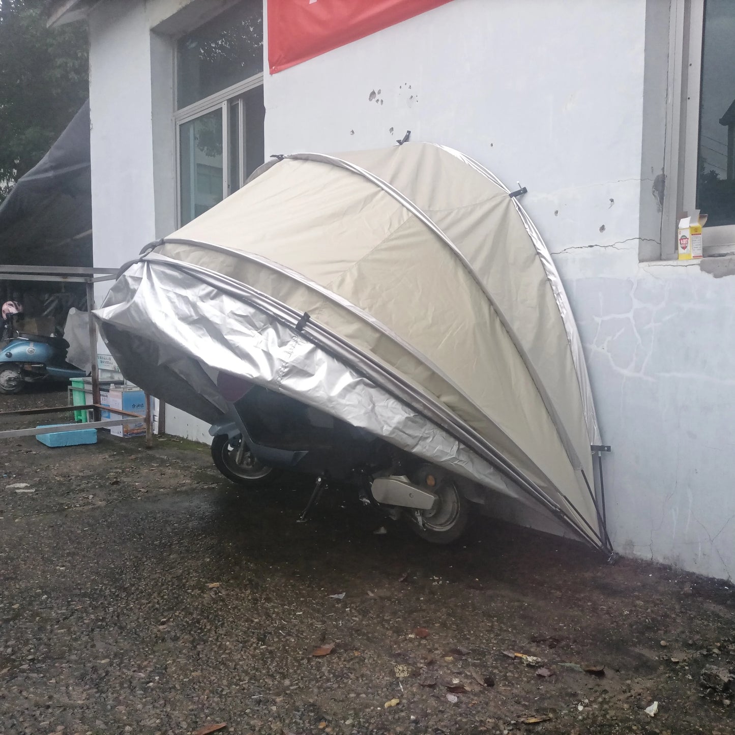 Motorcycle Hanging Garage Tent, Speedway Shelters, Garage Tent, Storage Tent, CZX-507, Portable Outdoor Hanging Garage Tent