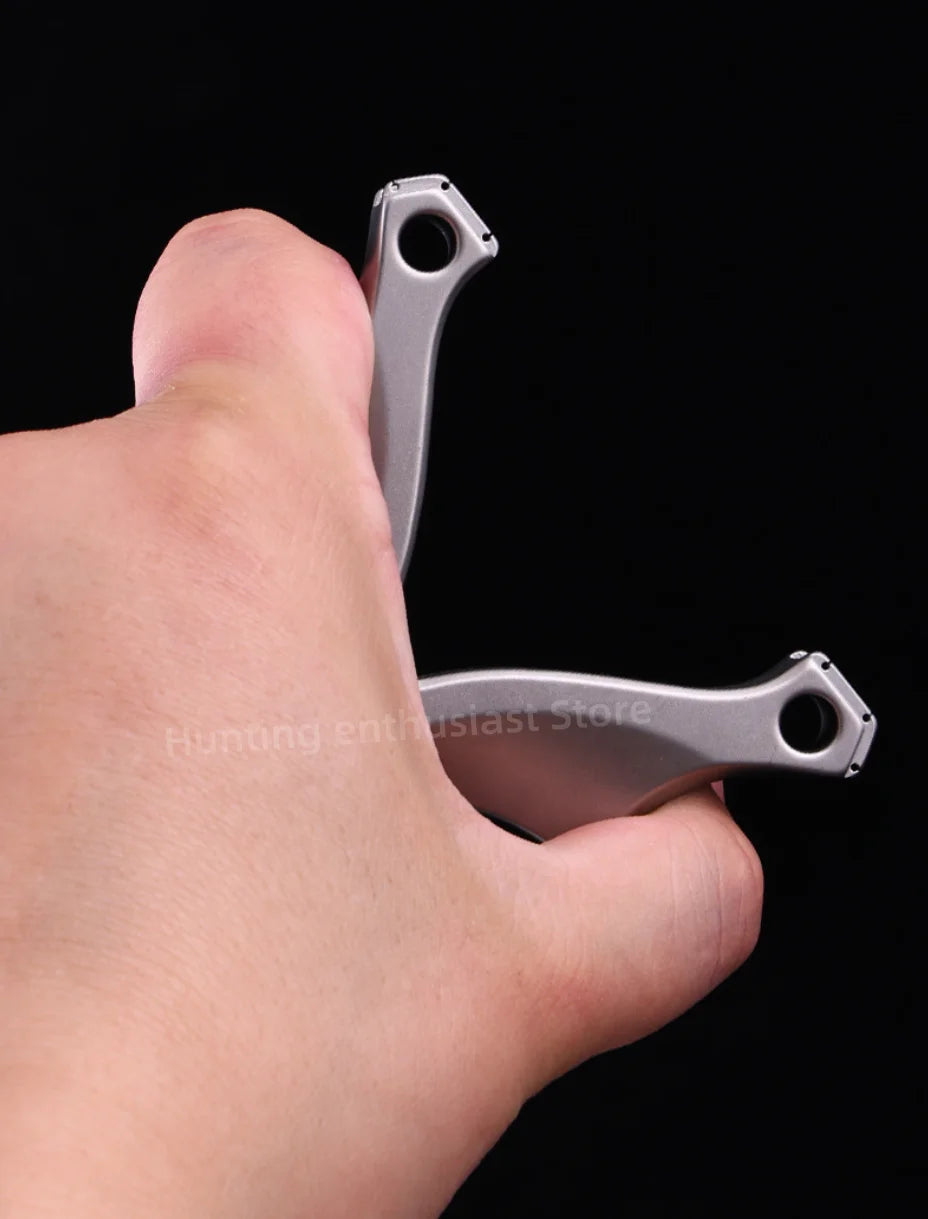 Strong Titanium Alloy Shooting Aiming Slingshot Outdoor Hunting Slingshot Professional Slingshot Hunting Accessories
