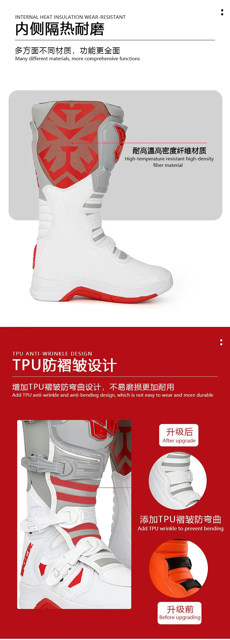 New T3 Motorcycle Boots Motocross Enduro Professional Racing Motocross Off-road Bottas Motorboat Shoes Racing Boots