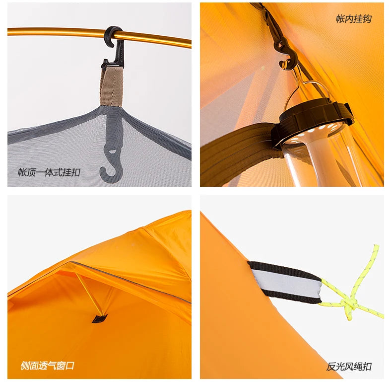 Naturehike Cycling Tent 1 Person Ultralight Backpacking Tent Outdoor Double Layer Fishing Beach Travel Hiking Camping Tent
