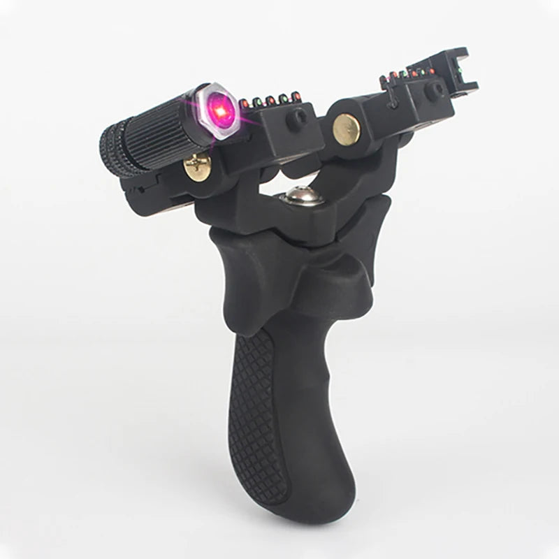 Resin Slingshot Rotating Catapult Head High Precision Outdoor Hunting Shooting Slingshots with Flat Rubber Band  Shooting Games