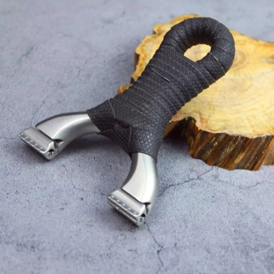 Stainless Steel Hunting Slingshot Quick Pressure Installation Rubber Band Professional Shooting Catapult for Tactical Game Toys