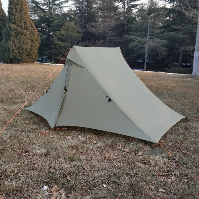 Hikeburger Yuanxing 2P Outdoor Camping Ultralight Tent Tarp Type A Pyramid Double Silicon 20D Nylon Cloth Waterproof Canopy Tent