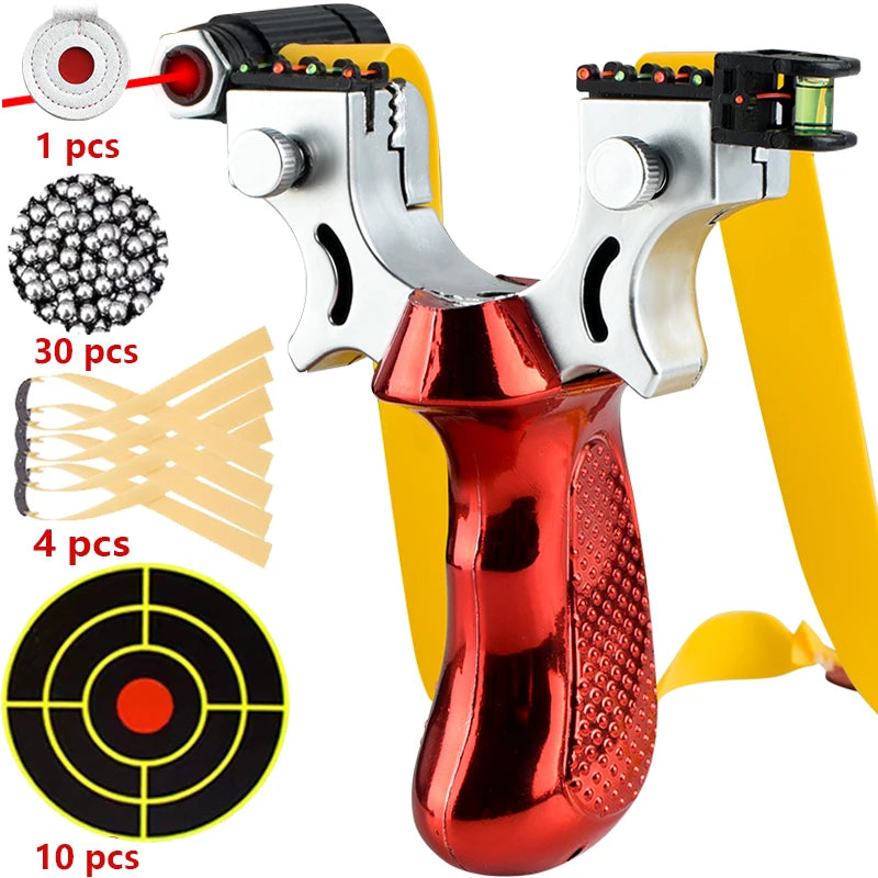 Hunting Slingshot High-power Laser Aiming Slingsshot Outdoor Sports Shooting Game Practice Using High Precision Catapult