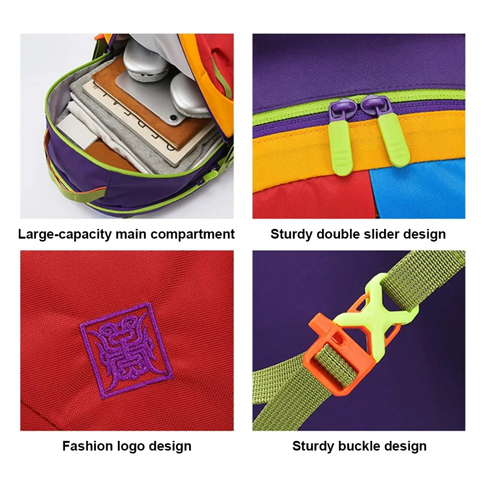 WRELS Outdoor Backpack Lightweight Breathable Schoolbag Waterproof Multi-role Backpack Large Capacity Outdoor Climb Hiking Bag